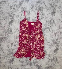 Sezane Pink Flower Print Short Dress Size 36