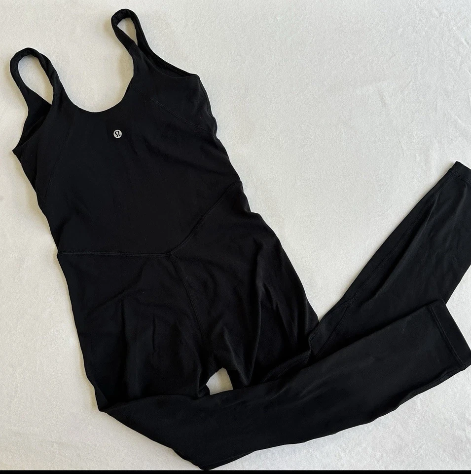 "Body Lululemon Align 25"" negro talla 4 para mujer mono de una pieza" Foto 3 de 4