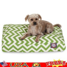 Removable Washable Dog Bed Non Slip Rectangle Pet Bed Crate Indoor Use