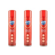 3x Power Force Multi Surface Polish Spray 300ml Dust Clean Protect Furniture 6.66 per litre