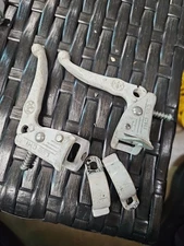 Vintage Lee Chi Tech 3 BMX Brake Levers Pair MX Old School BMX White OG 80s A3