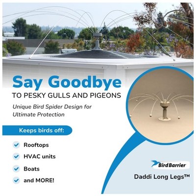 Visual Bird Deterrent Spinner | Stainless Steel | Easy Setup