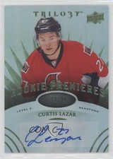 2014 Trilogy Level 2 Rookie Premieres Radiant Green 73/99 Curtis Lazar Auto 1pc9