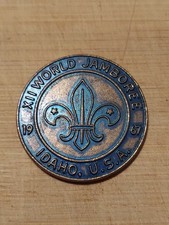 UK Scouting 12th World Scout Jamboree Idaho USA FOR FRIENDSHIP Official Coin