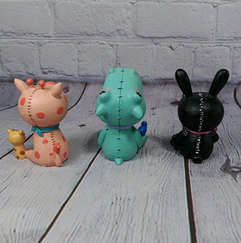 Furrybones 3 Figure Lot, GIRAFFE Kirin Hippolito BUNNY Black Bun-bun Skeletons - Picture 7 of 12