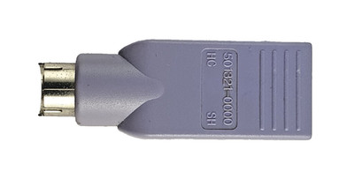 Adapter PS/2 Stecker auf USB KEYBOARD -  Konverter PS/2 (DIN mini 6pol) to USB