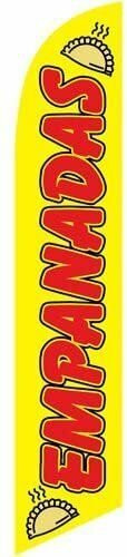 Empanadas Advertising Feather Flag Banner Swooper Sign, Replacement Flag Only