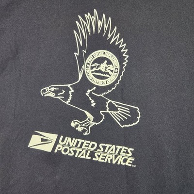Vintage United States Postal Service Shirt Mens 2XL Blue Eagle Logo Graphic Y2k