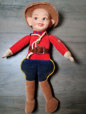 Vintage RCMS Canadian  Mountie  Doll Handmade England Norah Welling - SHIPS FREE