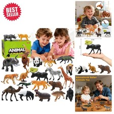 Realistic Safari Animal Toys - 21pcs Set for Fun Learning Bath Time Adventures