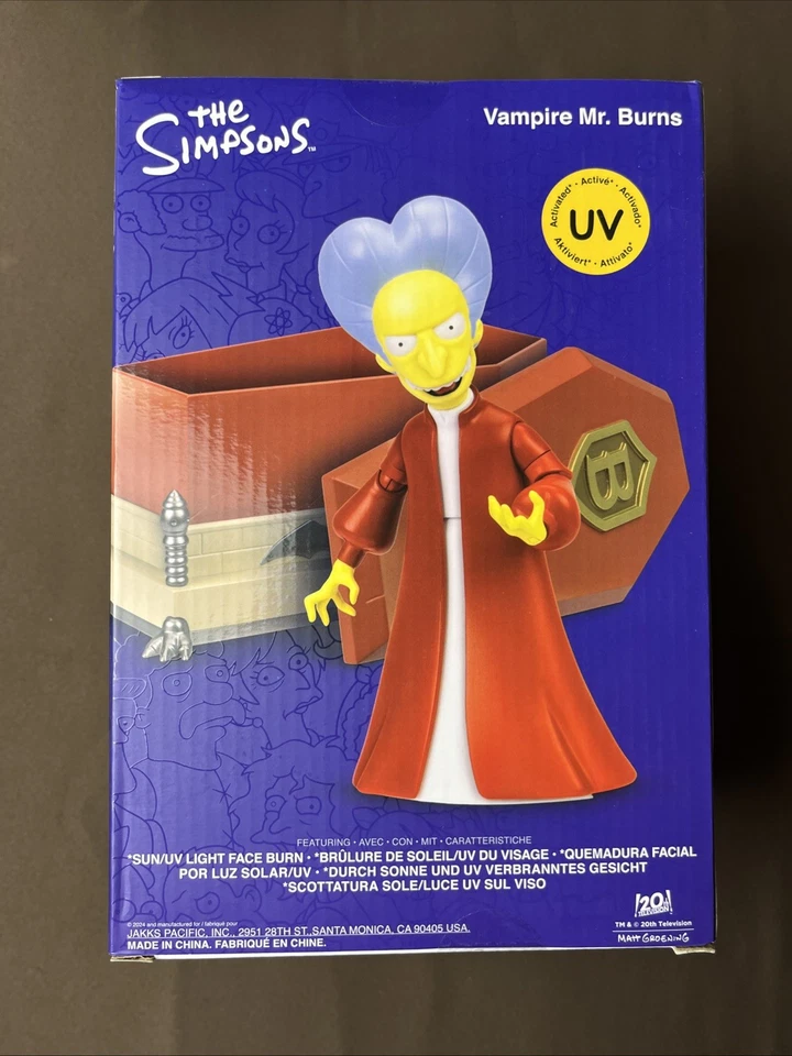 Figura de acción VAMPIRE MR. BURNS - Los Simpson Jakks Pacific Premium 5" EN STOCK Foto 3 de 4