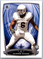 2014 Bowman 32 Ahmad Dixon Rookies   RC Dallas Cowboys Football Card
