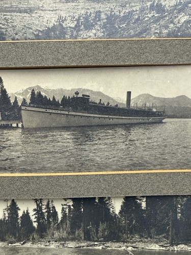 Early 20th Century, RARE HAND OIL COLORED PHOTOGRAPH LAKE TAHOE, CA. EMERALD BAY - Picture 14 of 14