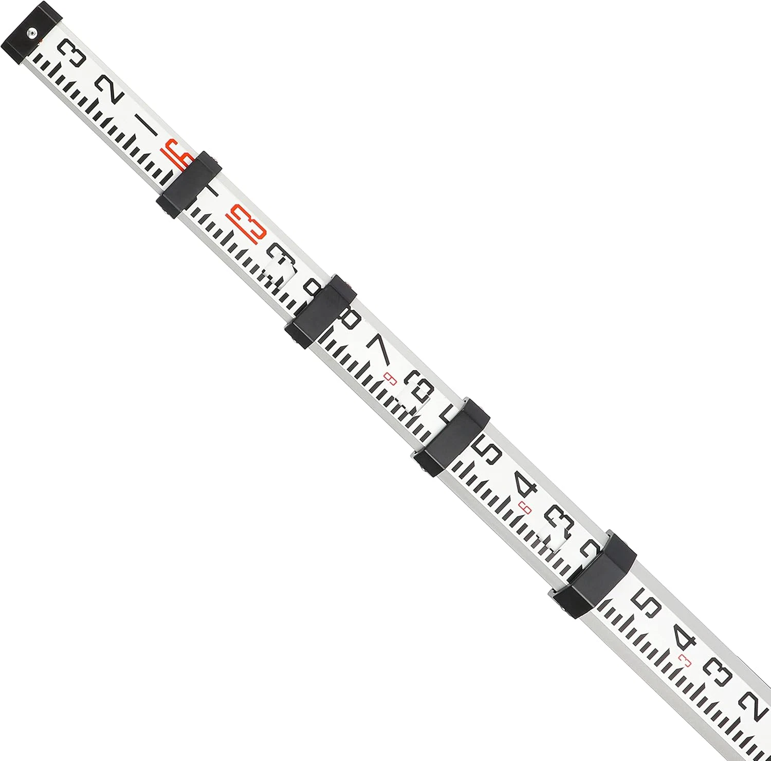 16-Foot Aluminum Grade Rod - 8Ths, 5 Sections Dual Sided Telescoping Leveling Ro image 5