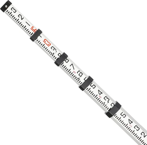 16-Foot Aluminum Grade Rod - 8Ths, 5 Sections Dual Sided Telescoping Leveling Ro image 5