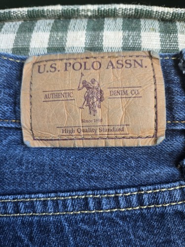 U.s.Polo ASSN Men's Jeans Denim straight Relaxed size W36 L30 Blue - Picture 8 of 9