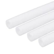 4pcs Foam Tube Sponge Protective Sleeve Heat Preservation 17x25mm White