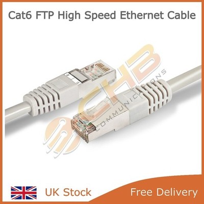 Cat6 FTP Kupfer Ethernet Datenkabel, RJ45 LAN High-Speed Netzwerk Patchkabel,
