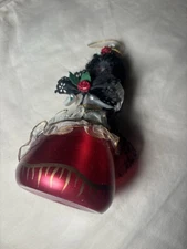 Di Carlini Spanish Woman Ornament Hand Blown Italy Glass