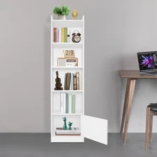 5-Tier Storage Rack 5-Tier Modern Storage Rack Small Narrow Corner Bookcase