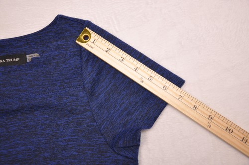 Ivanka Trump Dress Womens 4 Heathered Knit Short Sleeve Stretch Sheath Office Wo - Picture 10 of 10