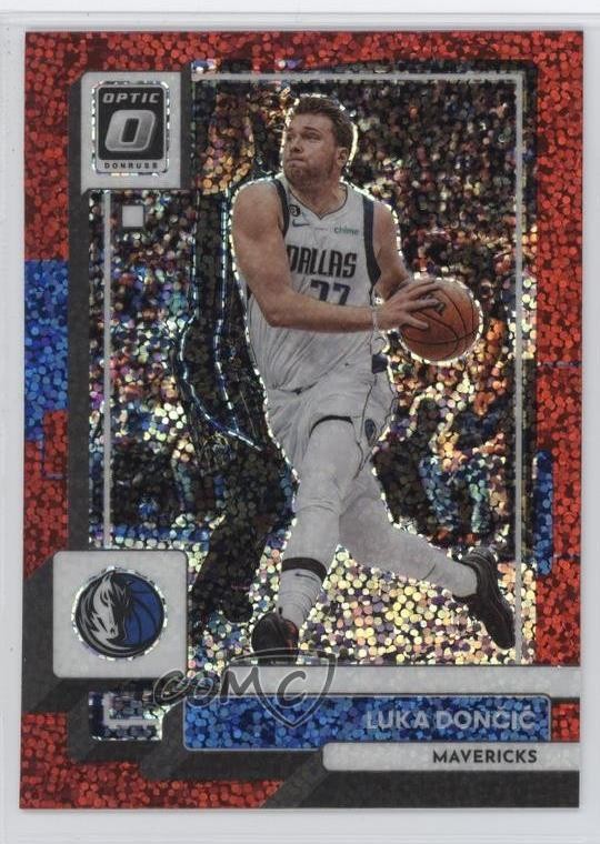 2022-23 Panini Donruss Optic Red Sparkle Prizm Luka Doncic Luka Dončić #160 e7q