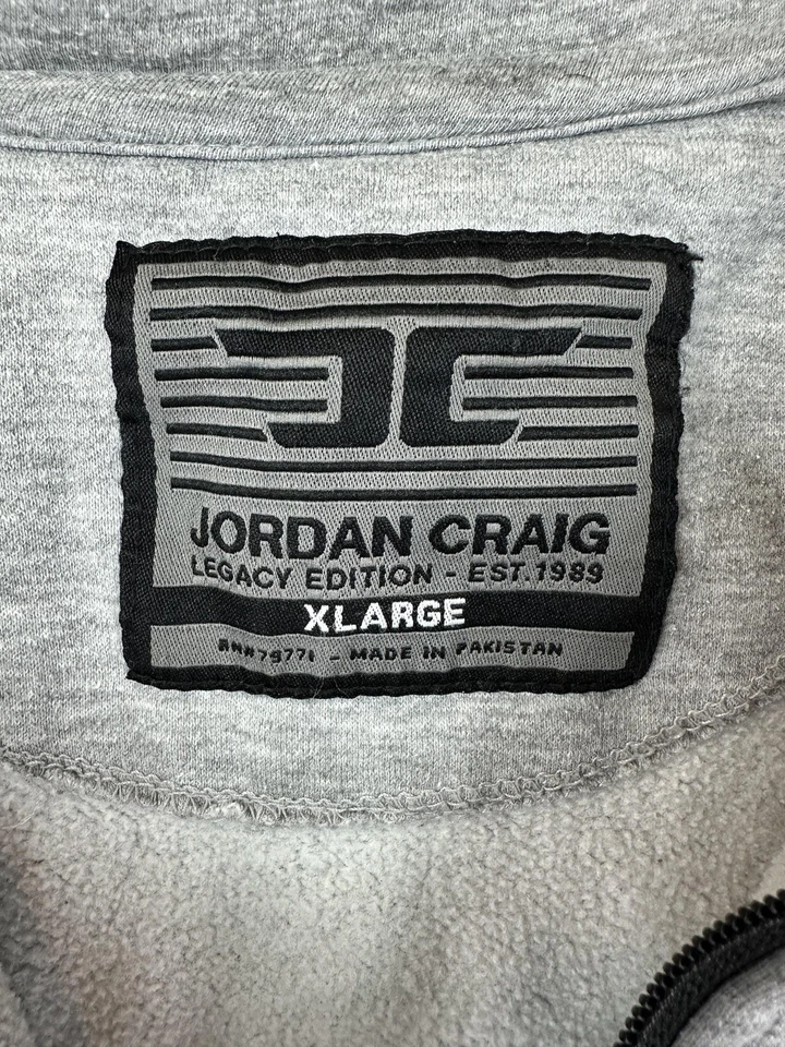Мужская толстовка с капюшоном Jordan Craig XL серая на молнии устаревшее издание стиль 8623IH флисовая мужская - Изображение 3 из 4