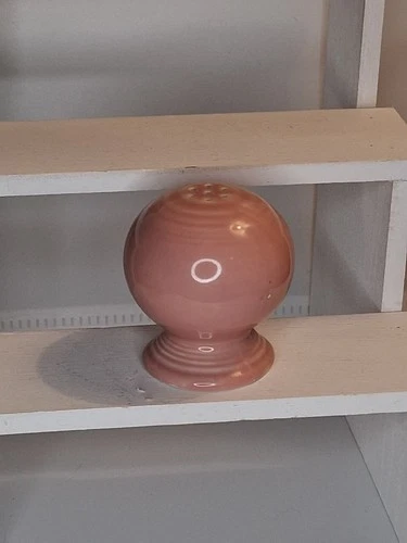 Fiestaware Rose Pink Round Ball Salt Shaker Vintage Fiesta Single Replacement