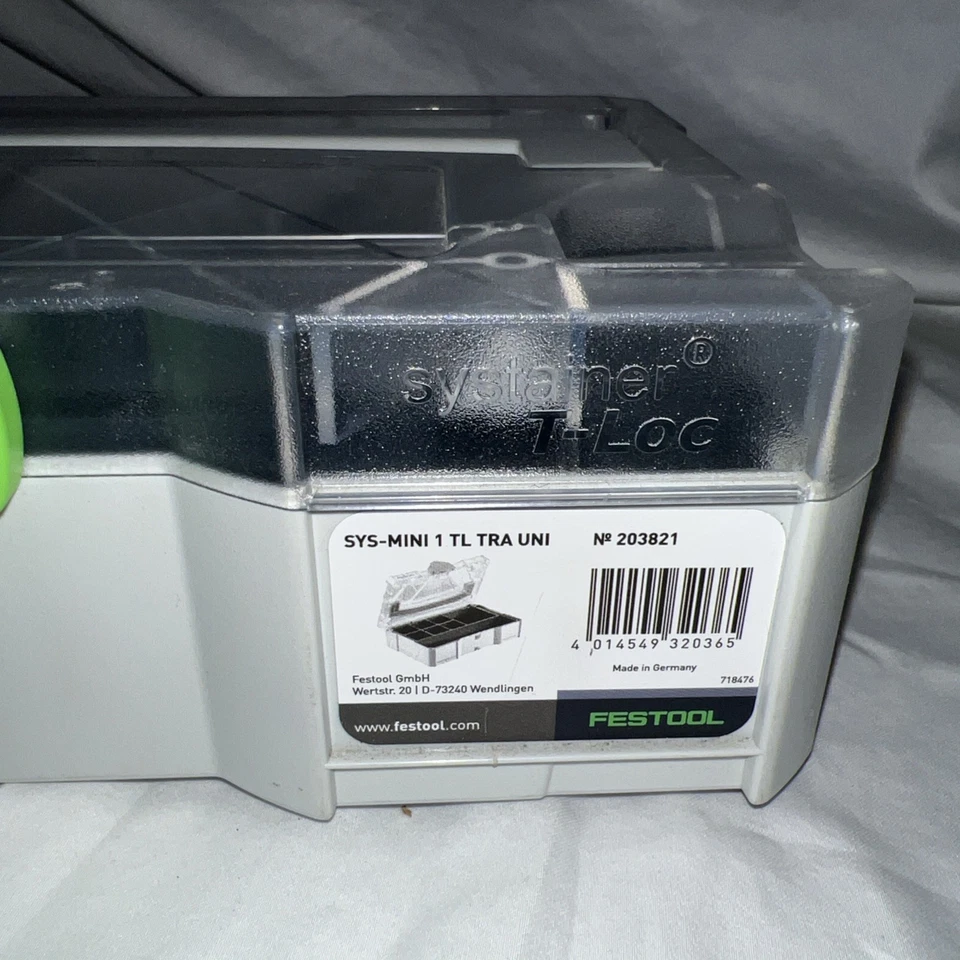 Festool Systainer T-Loc SYS-MINI 1 TL TRA UNI - Image 2 of 4