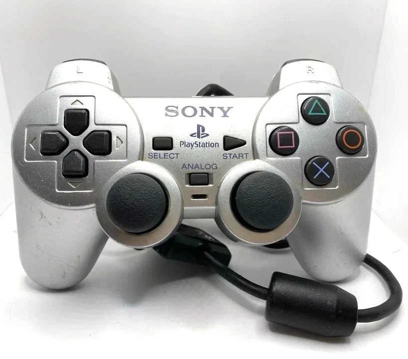 Manette Ps2 Satin Silver Argenté Officielle Sony Controller Argent Playstation 2 - Photo 2/4