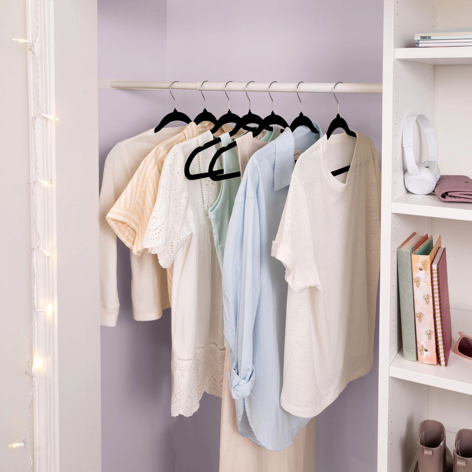 Honey-Can-Do Velvet Hangers - Thumbnail 3