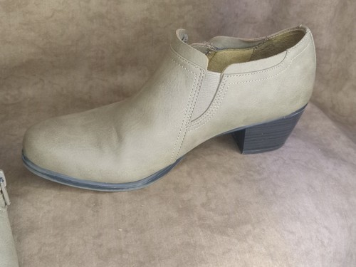 Natural Soul Kasta Heel Bootie Ankle Dark Taupe US 9M - Picture 8 of 10