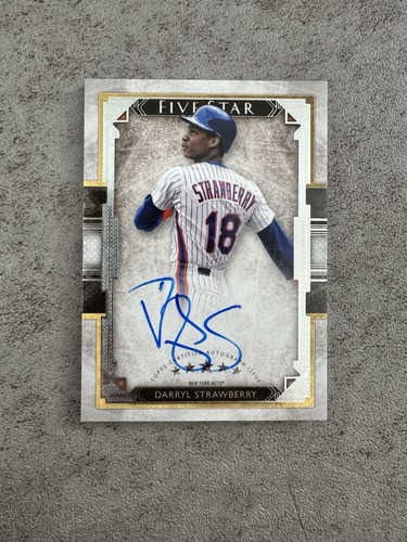 2018 Topps Five Star - DARRYL STRAWBERRY - On Card Auto - Mets 🔵🟠