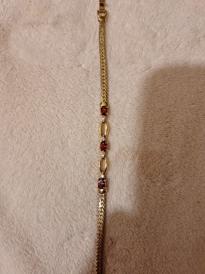 Roman Gold Bracelet With Diamonds And Rubies? Will Confirm At Jeweler Before Pur - Image 2 of 4