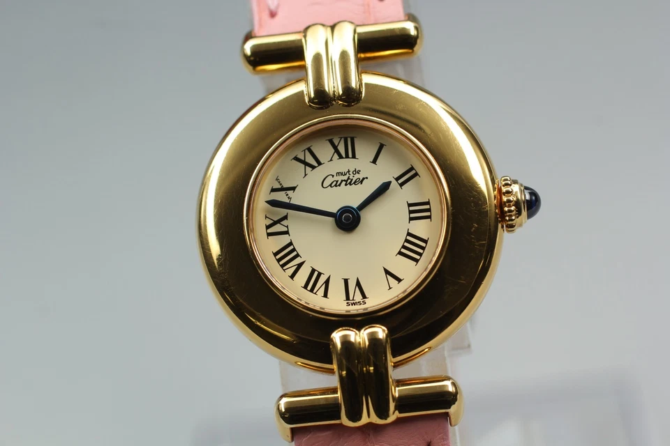 Reloj Cartier Must Colisee Vermeil 590002 rosa Qz vintage [casi como nuevo]... - Imagen 2 de 4