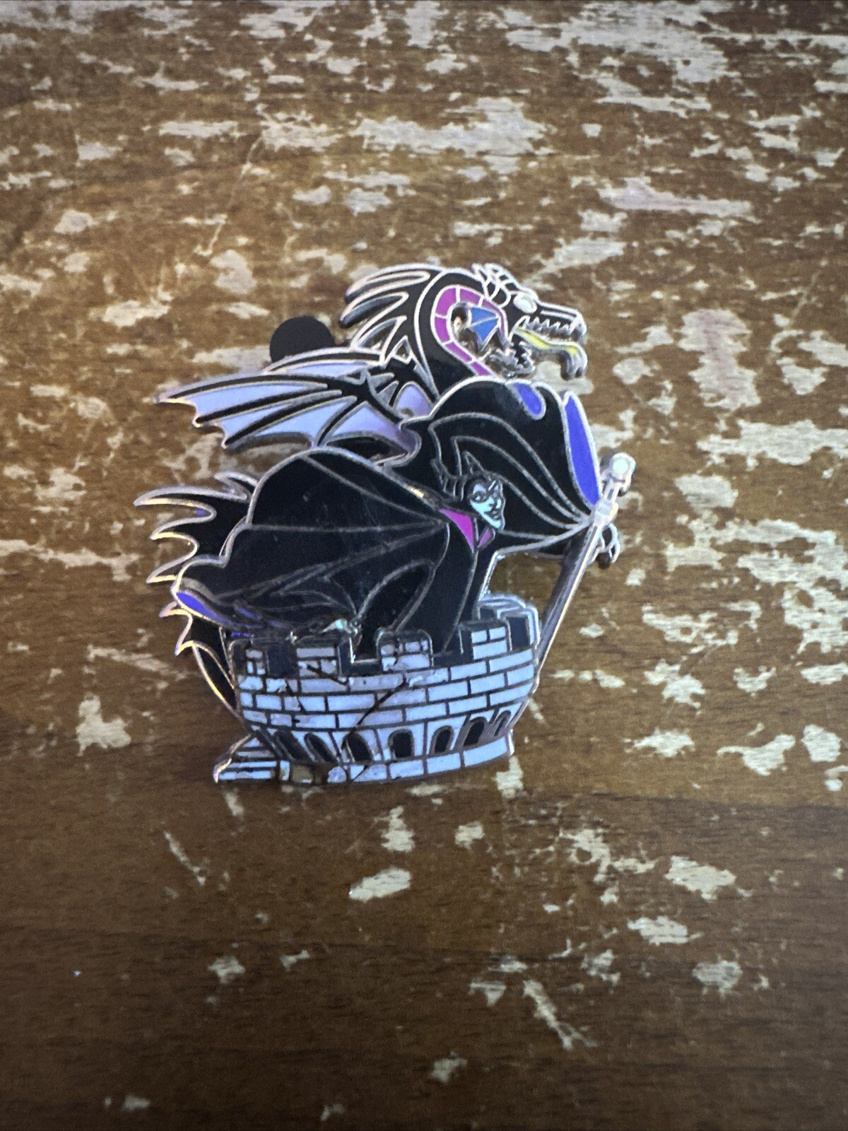 DISNEY WDW 2006 MALEFICENT AND DRAGON ON CASTLE TOWER PIN