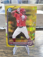 Roismar Quintana 2022 Bowman Chrome AUTO IP /50 GOLD REFRACTOR NATIONALS #83 🔥