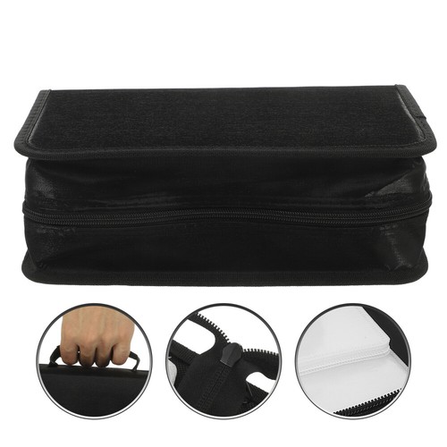 CD Case 128 Capacity DVD Storage Case Rectangle CD Holder Storage Case Car CD - Afbeelding 6 van 12