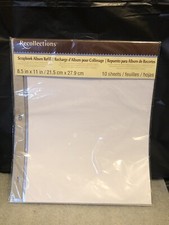 NEW/SEALED RECOLLECTIONS ALBUM REFILLS 8.5X11 - 10 SHEETS