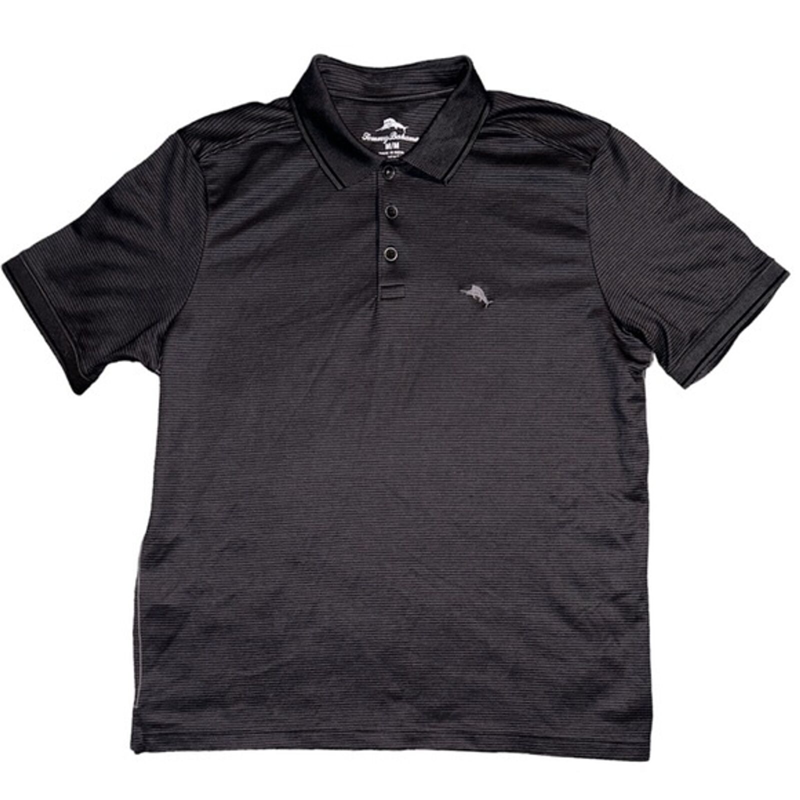 Tommy Bahama Polo Collared Button Down Black Medi… - image 1