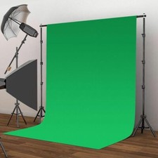 10 10FT Chromakey Green Screen Muslin Backdrop for Studio Lighting Kit