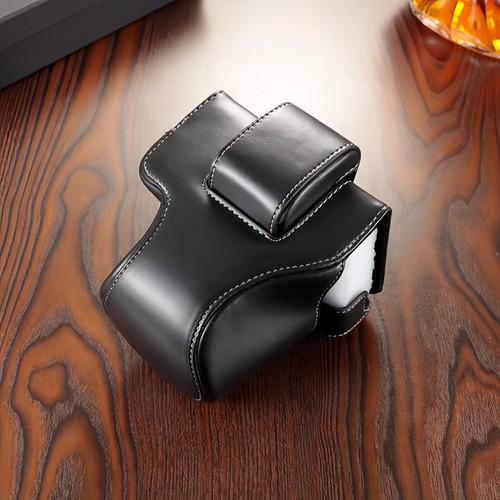 Camera bag. Leather protective sleeve is wear-resistant.for Canon EOS R50 - Picture 12 of 17