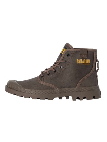 Palladium Men's Pampa Hi Coated Boots, Brown - Picture 2 of 9