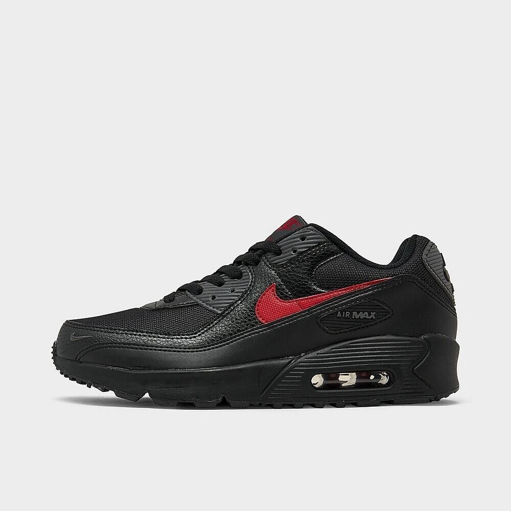NIB BigKid Nike Air Max 90 Next Nature Casual Black/Gym Red NIB BigKid Nike Air Max 90 Next Nature Casual Black/Gym Red