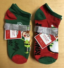 Holiday Time Women s Juniors 2 Packs - 4 Pairs Low Cut Socks Size 4-10 New