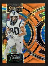 2023 Panini Select Football FOTL Panthers Chuba Hubbard Orange Pulsar #1/7