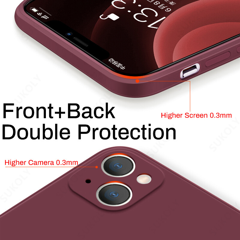 Liquid Silicone Case For iPhone 16 15 14 13 12 11 Pro Max XS XR Plus ...