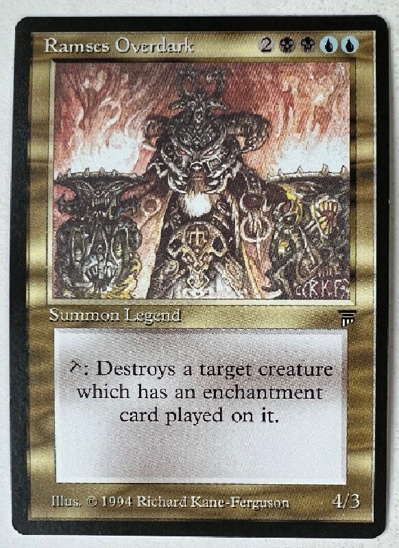 Ramses Overdark Magic the Gathering MTG English Legends, Rare, NM