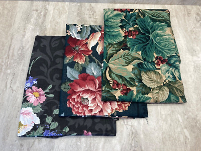 Fabric - 3 Different Patterns - Great for Upholstery - Floral