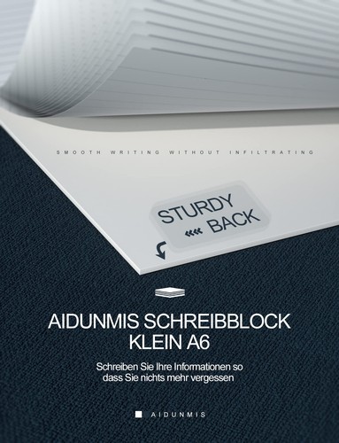 Notizblock Klein A6 8 Stück Schreibblock Liniert A6 Notizblöcke Kariert 80 g/... - Bild 5 von 7